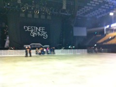 After the backstage tour, the venue is still pretty empty.