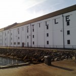 Caol Ila from the sea-side – evidently distilleries must have white buildings with black writing on them
