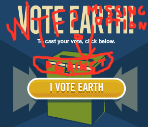 Vote Against Earth!