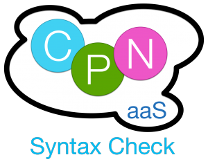 CPN Tools Logo Cloud Syntax Check